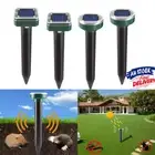 2/4PCS Mole Repellent Solar Powered Snake Vole Animal Repellent for Lawn Garden