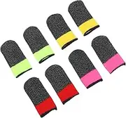 ZUNOXAZ 4pairs Practical Gaming Finger Sleeve Sweat-resistant Non-skid Cover for Comfort and Grip for Mobile Games and Controllers