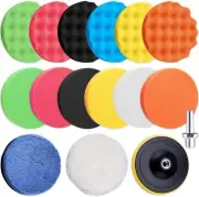 SIQUK 16 Pieces Buffing Pads 6 Inch Car Polishing Pad Kit Foam Polish 6