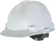 CASE OF (12) MSA SAFETY 818065 WHITE V-GARD FULL BRIM SAFETY HARD HATS 5069877