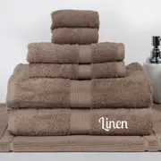 Brand New 7 Pieces 100% Cotton Bath Sheet Set Linen