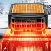 Car Heater 12V Defogger Portable 200W Fast Heating Cooling Fan 360 Rotary Windshield Defogger Rotary Car Heaters for Vehicle,Car,RV,SUV