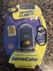 Gamecube Memory Card 4 MB MadCatz Nintendo w Carrying Case
