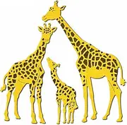 XMZZMX Shadow Giraffe Animal Metal Cutting Dies for Card Making, Paper Embossing Die Cuts Kit Templates, Storage Pockets Supplies, Photo Frame Album DIY Scrapbooking Stencils Sets
