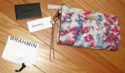 BRAHMIN NWT RED/WHITE/BLUE~ MILLIE WRISTLET VALOR MELBOURNE AUTHENTIC STYLE RARE