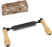10 in Draw Knife, Felled Draw Shave Tool, Efficient Comfortable Grip Tree Bark Peeler Tool for Woodworking, Bark Removal Tool (Straight Type)