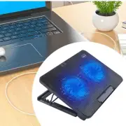 Notebook Laptop Cooler Fan Cooling Stand Sturdy Multipurpose with Blue Light