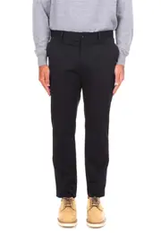 Belt-loop casual pants IT52,IT56 Black