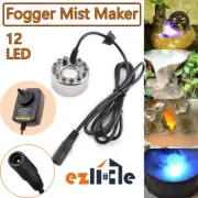 12 LED Fountain Mister Fogger Mist Maker Air Humidifier AU Plug Fish Aquarium
