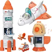 Space Shuttle Rocket Toys for Kids Rocket Ship Toys with Light and Bla...