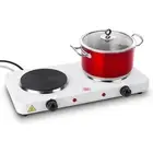 2000W Double Electric Burner Portable Dual Counter Stove Countertop Hot Plate Ki