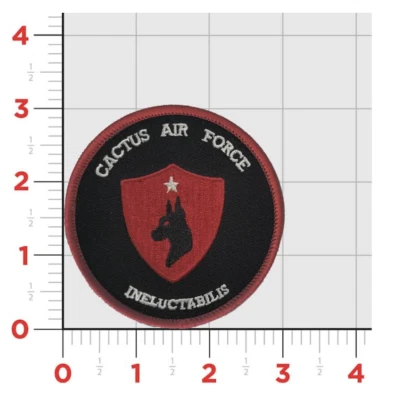 CACTUS AIR FORCE VMU-1 HOOK & LOOP EMBROIDERED PATCH