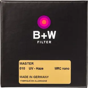 B+W 72mm MASTER 010 UV MRC nano 奈米鍍膜 超薄框UV保護鏡 取代 XS-PRO 公司貨