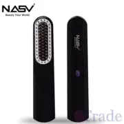 Portable Cordless Ionic Beard or Hair Electric Straightening Straightener Brush
