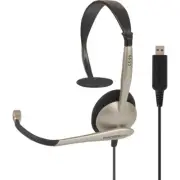KOSS 195512 CS95 4Ft Communication Mono Headset Boom Mic USB Wired Black
