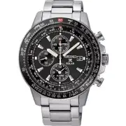 SEIKO ProspeX SSC009P1 Solar Chronograph FlightMaster Silver Steel Watch V172