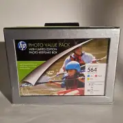 HP Photo Value 3 Pack Ink Color Cartridges 85 Photo Paper Sheets (Sealed)