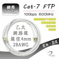 在飛比找蝦皮商城優惠-I-Wiz 彰唯 極細圓 Cat.7 飆速型網路線 30公分