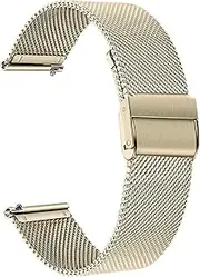 TRUMiRR Ersatz für Garmin Venu Sq 2/Vivoactive 3 Music/Vivomove Sport/Vivomove Trend Armband, 20mm Mesh Gewebte Edelstahl Uhrenarmband Metall Armband für Garmin Vivoactive 3/Forerunner 245/645 Music