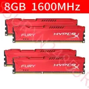 Kingston HyperX FURY 32GB 4x 8GB DDR3 1600MHz PC3-12800U DIMM Desktop Memory BT