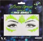 Neon UV Face Jewels by Moon Glow - Festival Face Body Gems, Crystal Make up Eye