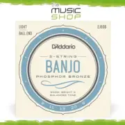 D'Addario 09-20 Reg Light Ball End Phosphor Bronze 5 String Banjo Strings- EJ69B