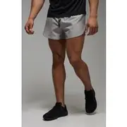 Mens Grey Man Active Running 3 Inch Short