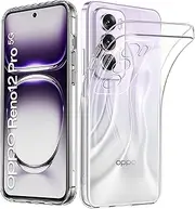 Case for Oppo Reno 12 Pro 5G, Electro-weideworld Ultra Thin Shockproof Soft Silicone TPU Clear Phone Case Cover for Oppo Reno 12 Pro 5G