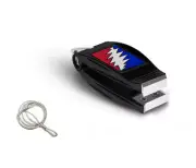 New Abel Nipper Black W/ Grateful Dead Bolt - Lanyard Included