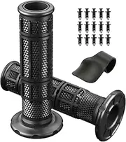 CILOYU Universal 22mm ATV Grips Soft Rubber 7/8 Handlebar Grips Compatible with Polaris Sportsman Rancher 420 350 FourTrax 300 Sportrax 400EX Recon 250 Foreman 450 500 Arctic Cat 250 ATV Parts