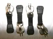 New #10C Skyway Luggage Nickel Met/Pl Key Lock Slider & Single Pull Zipper 4 pcs