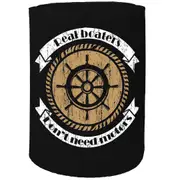 Alcohol Stubby Holder - Real Boaters Boat - Funny Novelty Birthday Gift Joke Beer Can Bottle