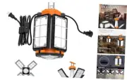 LED Temporary Work Light: 12000Lumens with Brightness Adjustable Switch, 4 80W