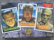 NEW 1997 NRFB KENNER UNIVERSAL MONSTERS FIGURE SET FRANKENSTEIN WOLF MAN MUMMY