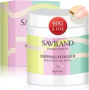 Clear Dip Powder - 2.1Oz Nail Dip Powder Dipping Powder for French Nail Art Star