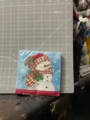 Signature Seasons Bundled Snowmen Beverage Napkins Christmas 16ct. New!!!