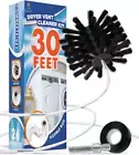 30-Foot Dryer Vent Cleaner Kit - Reusable Lint Brush with Drill Attachment