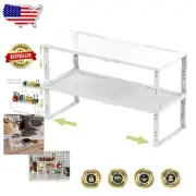 Expandable and Adjustable Spice Rack Organizer - Modern Kitchen Storage Solution