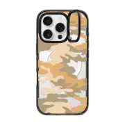 iPhone 16 Pro Impact Ring Stand Case MagSafe Compatible Camo Over - Tan