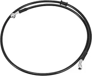 1pc Brake Hose Electric Scooter Charger Universal Fuel Line Hose Tube Gauge Fuel Cap Breather Motocross Helmet Kit Propane Connectors Exhaust Fuel Hose Adapter Off Iron Joint Black