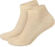 [FlaxSox] Short Athletic Ankle Thin Breathable Organic Hemp Socks