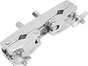 ERINGOGO Percussion Instrument Cowbell Clamp Double Sided Connector for Bass Drum Drum Kit Durable Extension Clip for Stable Cowbell Fixing Music Accessory for Musicians