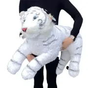Jumbo White Tiger Stuffed Animal Plush 30"/76cm floppy WILD REPUBLIC - NEW