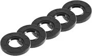 X AUTOHAUX Universal Oil Seal TC Double Lip W Steel Spring Seal Ring Rotary Shaft Seal 25x52x7mm High Pressure NBR Rubber Black 5pcs