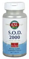 KAL S.O.D. 2000 - 250mg - 100 Enteric Coated Tablets