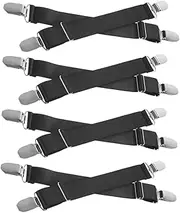 DRESSOOS 8pcs Straps with Clips Boot Straps for Riding Motorcycle Dirt Bike Gear Dresser Strap Holder Bike Pants Strap Motorcycle Boot Straps Pant Leg Straps for Biking Strap with Clip
