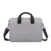 14.1 15.4 Inch Portable Laptop Bag With Single Shoulder Strap Gray Laptop Cases & Bags