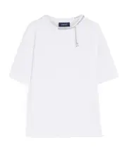 Sportmax Oblato Chain Detailed Crewneck T-Shirt S,XS,L,M optical white
