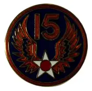 Pack of 6 WWII U.S. Army 15th Air Force Motorcycle Hat Cap Lapel Pin M-113
