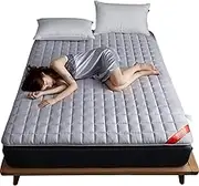 Foldable Mattress, Single/Double Size Anti Fading Floor Non Slip Thicken Tatami Mat, Japanese Futon Mattress Pad, for Home Guests(Gray,150x200cm(59x79inch))